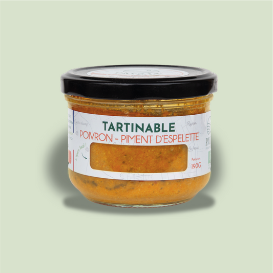 Tartinable de poivrons et piments d'Espelette